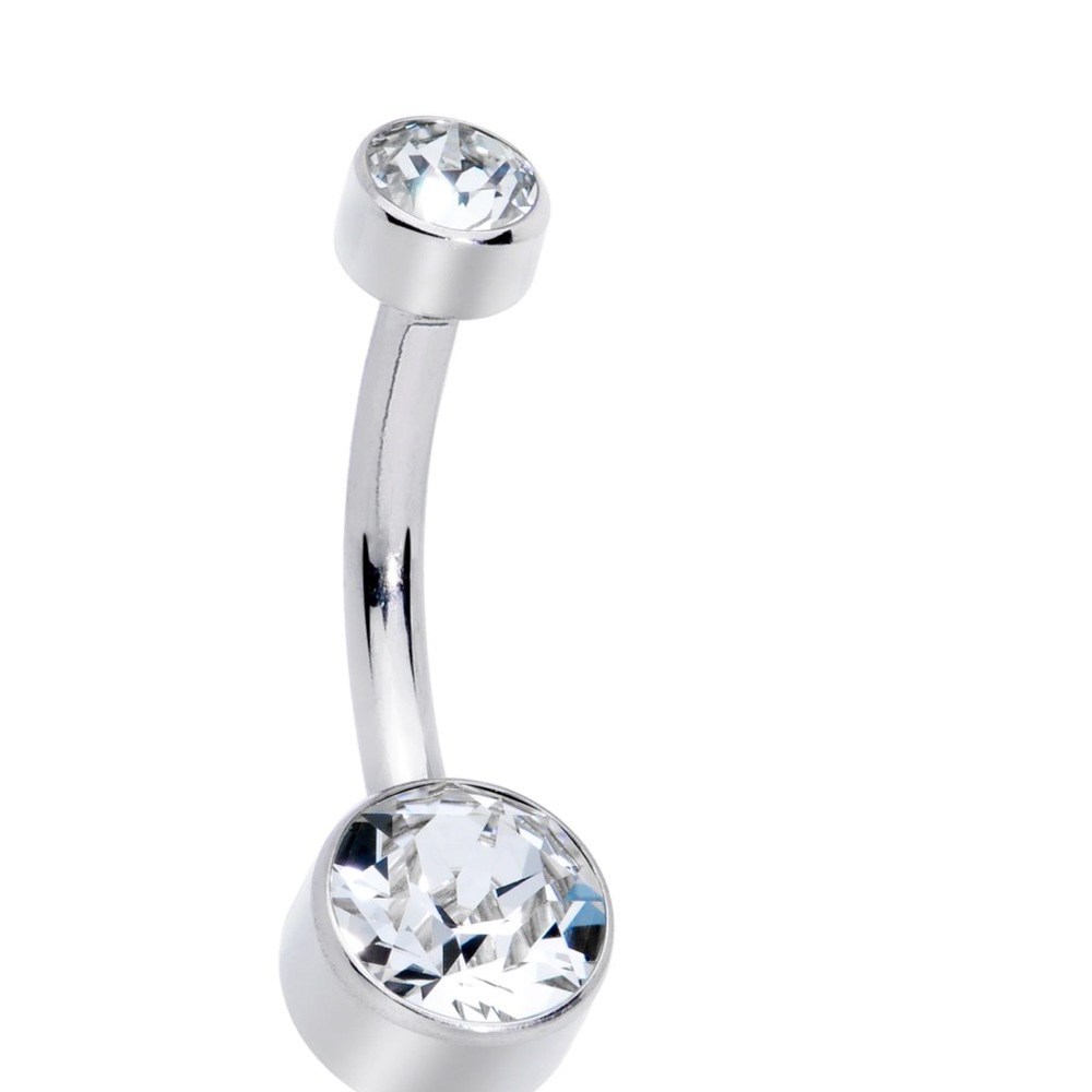 Titanium 14G belly ring